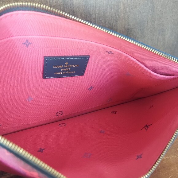 Louis Vuitton Monogram Spring in the City Neverfull MM Midnight Fuchsia Pochette - Picture 8 of 13